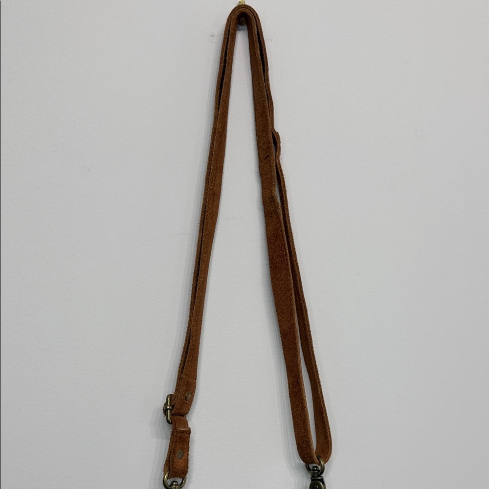 Free People Women’s Billie Suede  Leather Crossbody Purse - Picture 8 of 12